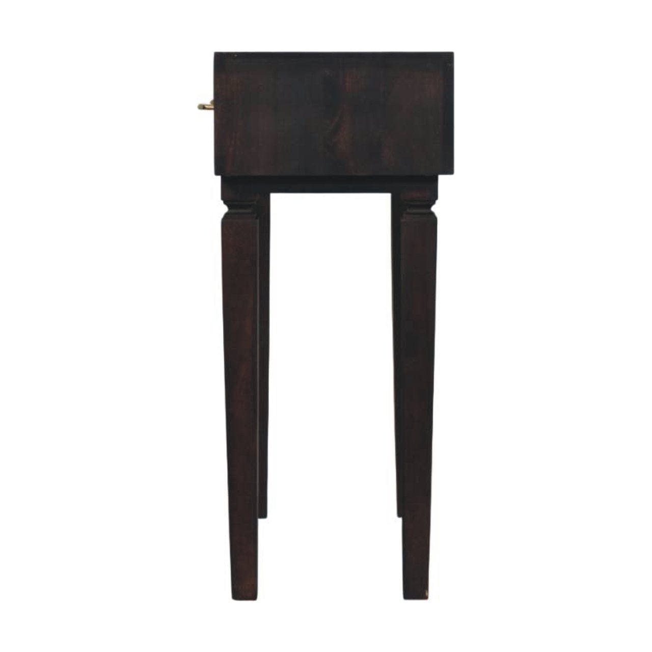 Mid-Century Modern Arno Console Table - Solid Mango Wood Hallway Console for Entryway - product view 8 showing...