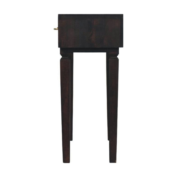 Mid-Century Modern Arno Console Table - Solid Mango Wood Hallway Console for Entryway - product view 8 showing...