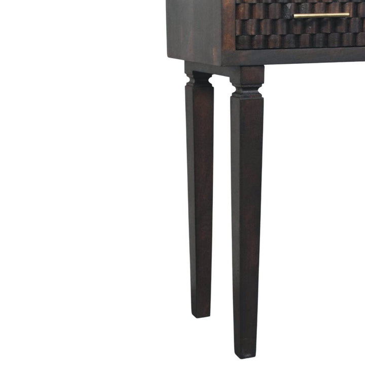 Mid-Century Modern Arno Console Table - Solid Mango Wood Hallway Console for Entryway - product view 7 showing...