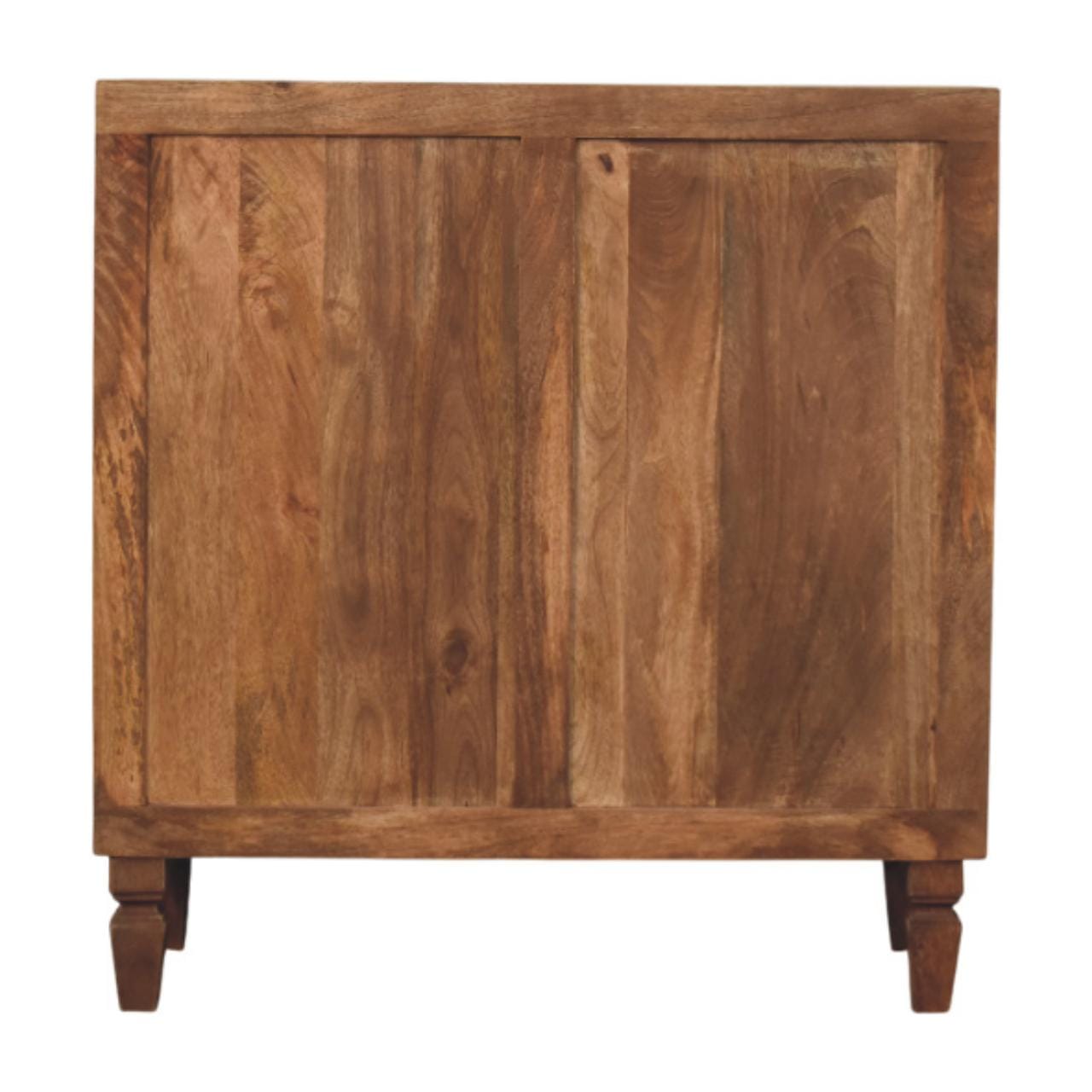 Mid-Century Modern Arno Dresser - Solid Mango Wood Storage Chest for Bedroom - product view 9 showing handcrafted solid...