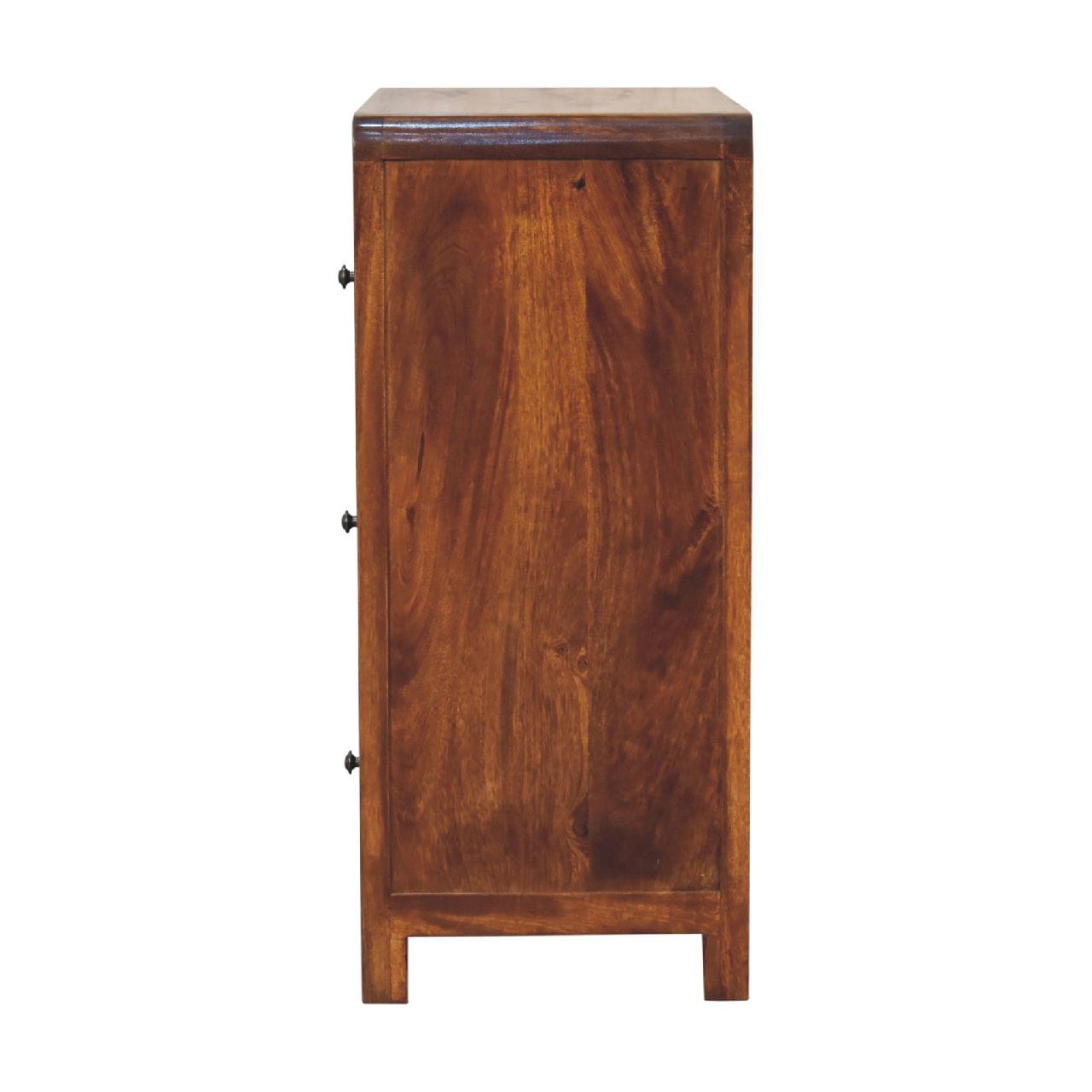 Mid-Century Modern Aspen Dresser - Solid Mango Wood Storage Chest for Bedroom - product view 9 showing handcrafted solid...