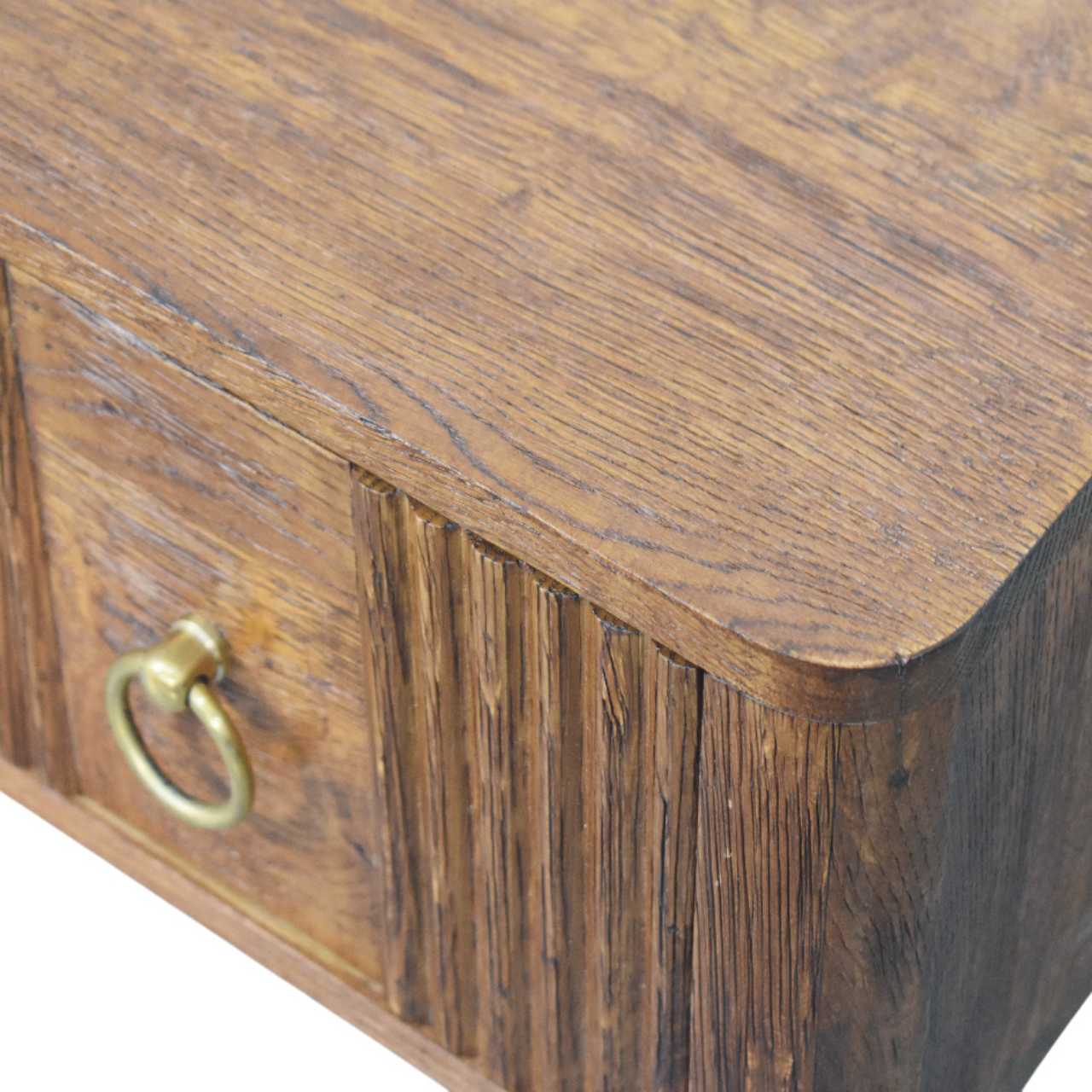 Mid-Century Modern Aurelia Floating Nightstand - Solid Mango Wood Bedside Table for Bedroom - product view 5 showing...