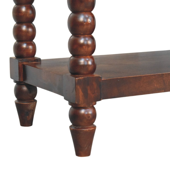 Mid-Century Modern Barclay Storage Bench - Solid Mango Wood Seating Furniture for Entryway - product view 7 showing...