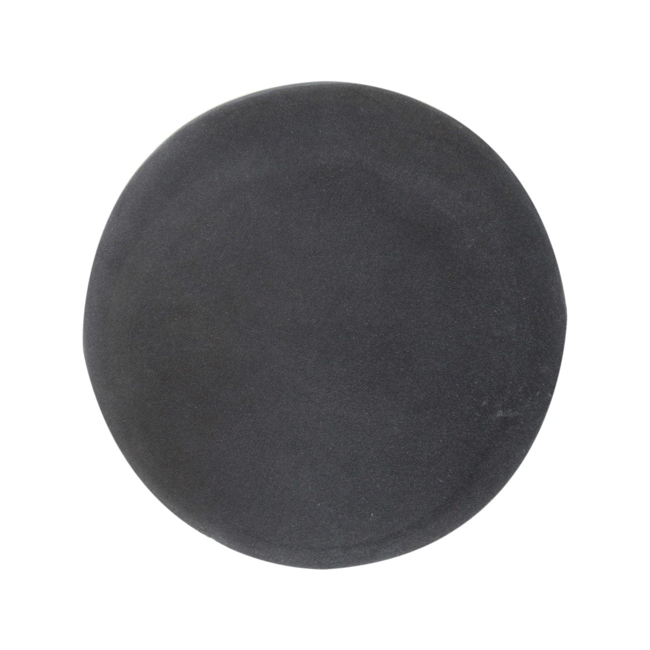 Mid-Century Modern Black Velvet Wooden Base Footstool - Solid Mango Wood Accent Stool for Living Room - product view 6...