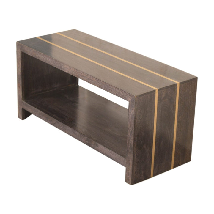 Mid-Century Modern Cairo Coffee Table - Solid Mango Wood Center Table for Living Room - product view 7 showing...