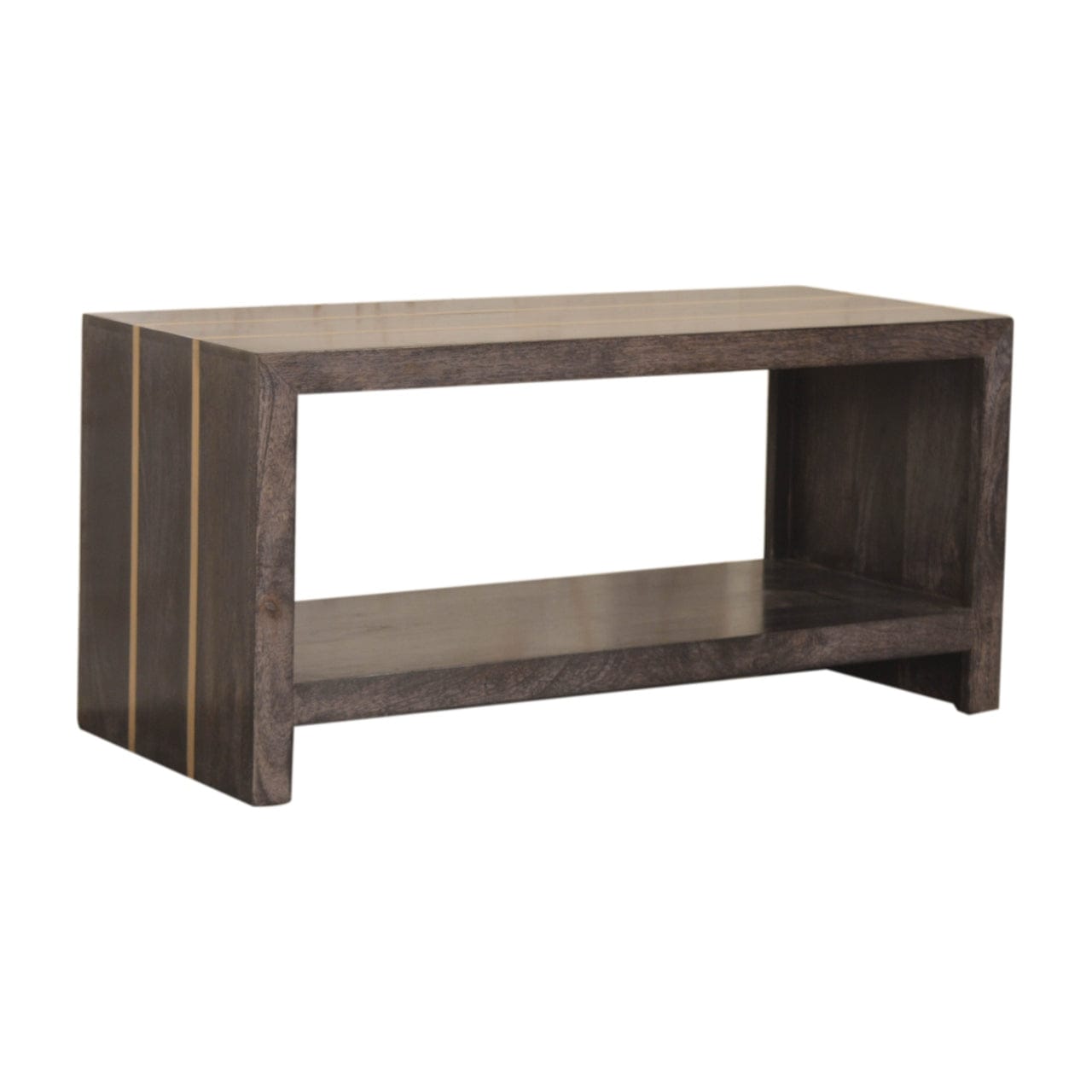 Mid-Century Modern Cairo Coffee Table - Solid Mango Wood Center Table for Living Room - product view 2 showing...