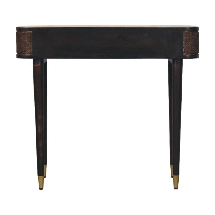 Mid-Century Modern Console Table - Solid Mango Wood Hallway Console for Entryway - product view 8 showing handcrafted...
