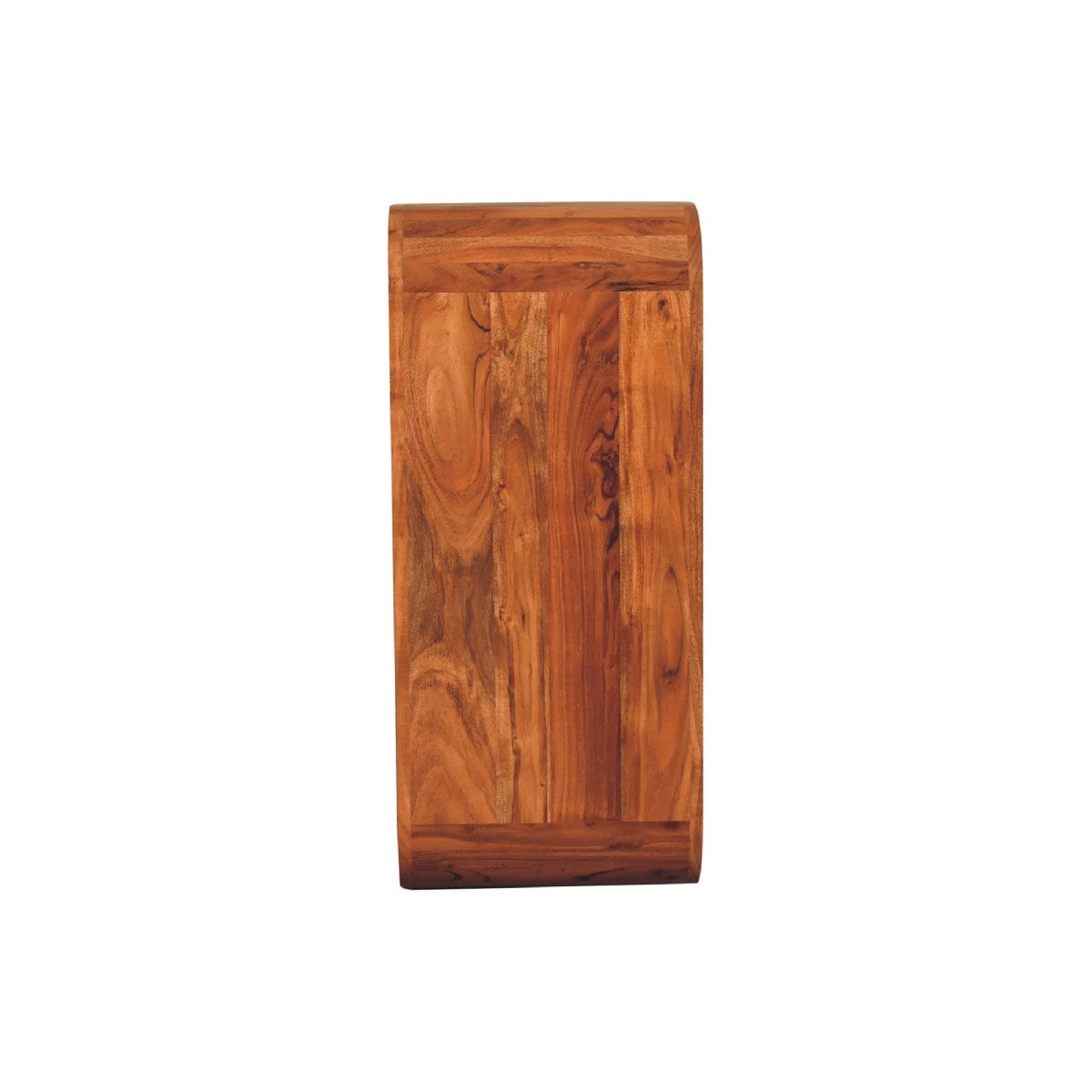 Mid-Century Modern Darcy Display Unit - Solid Mango Wood Bookcase for Living Room - product view 8 showing handcrafted...