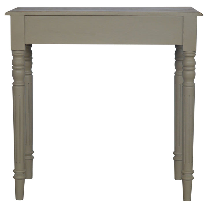 French Style Hand Painted Writing Desk - Solid Mango Wood Writing Table for Home Office - product view 9 showing...