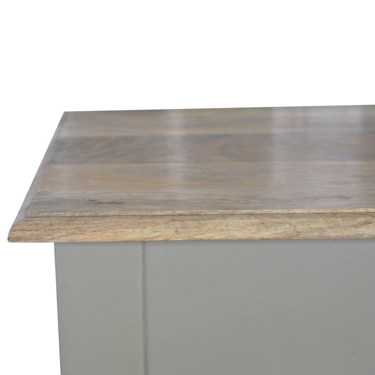 French Style Hand Painted Writing Desk - Solid Mango Wood Writing Table for Home Office - product view 5 showing...