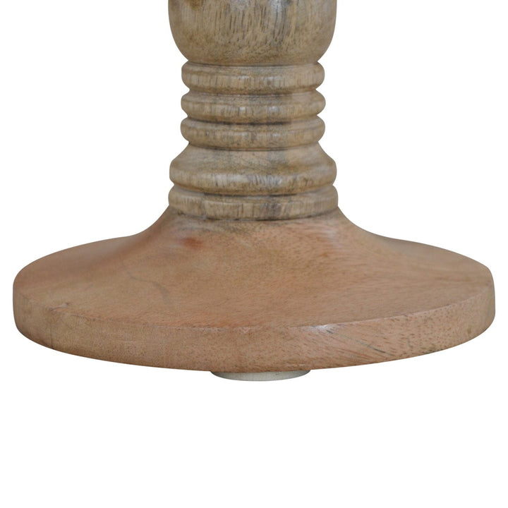 Mid-Century Modern Handcrafted Cake Stand - Solid Mango Wood Dessert Stand for Kitchen - product view 3 showing...