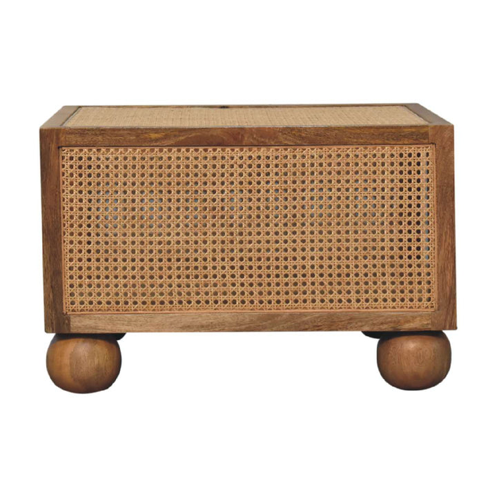 Mid-Century Modern Larissa Coffee Table - Solid Mango Wood Center Table for Living Room - product view 6 showing...