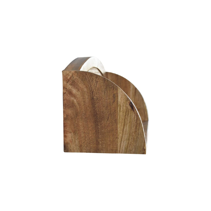 Mid-Century Modern Larissa Open Floating Shelf - Solid Mango Wood Wall Shelf for Living Room - product view 4 showing...