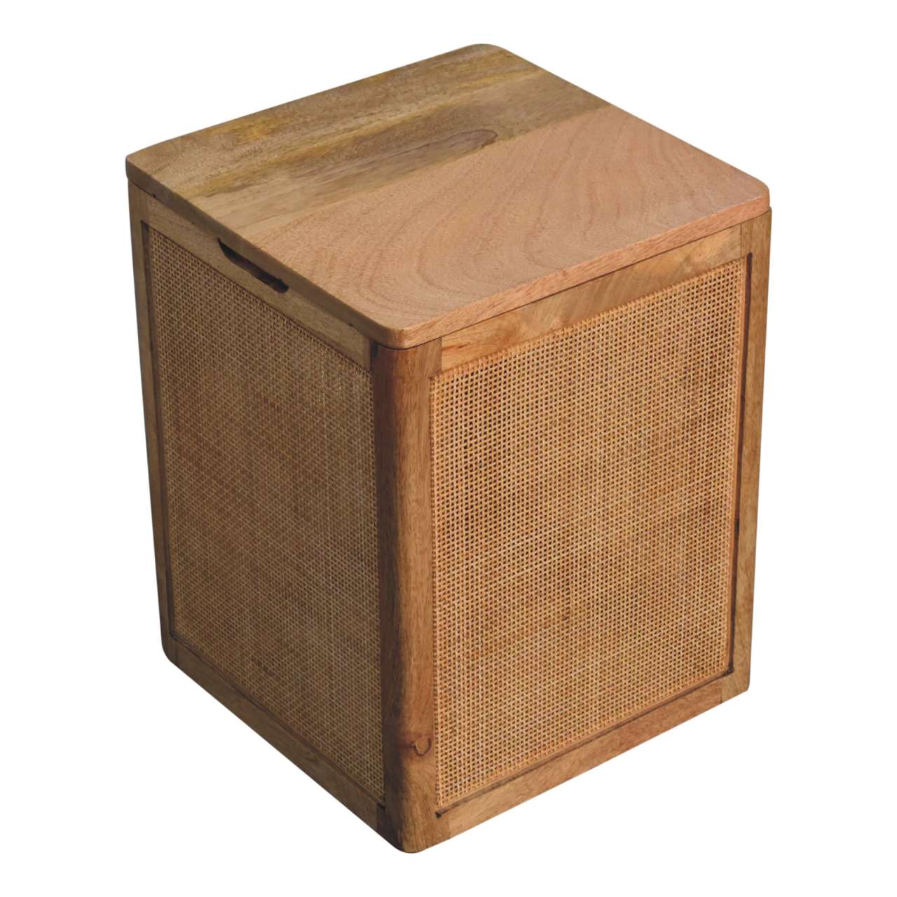 Larissa Storage Box - Solid Mango Wood Storage Container for Home - product view 4 showing handcrafted solid mango wood...