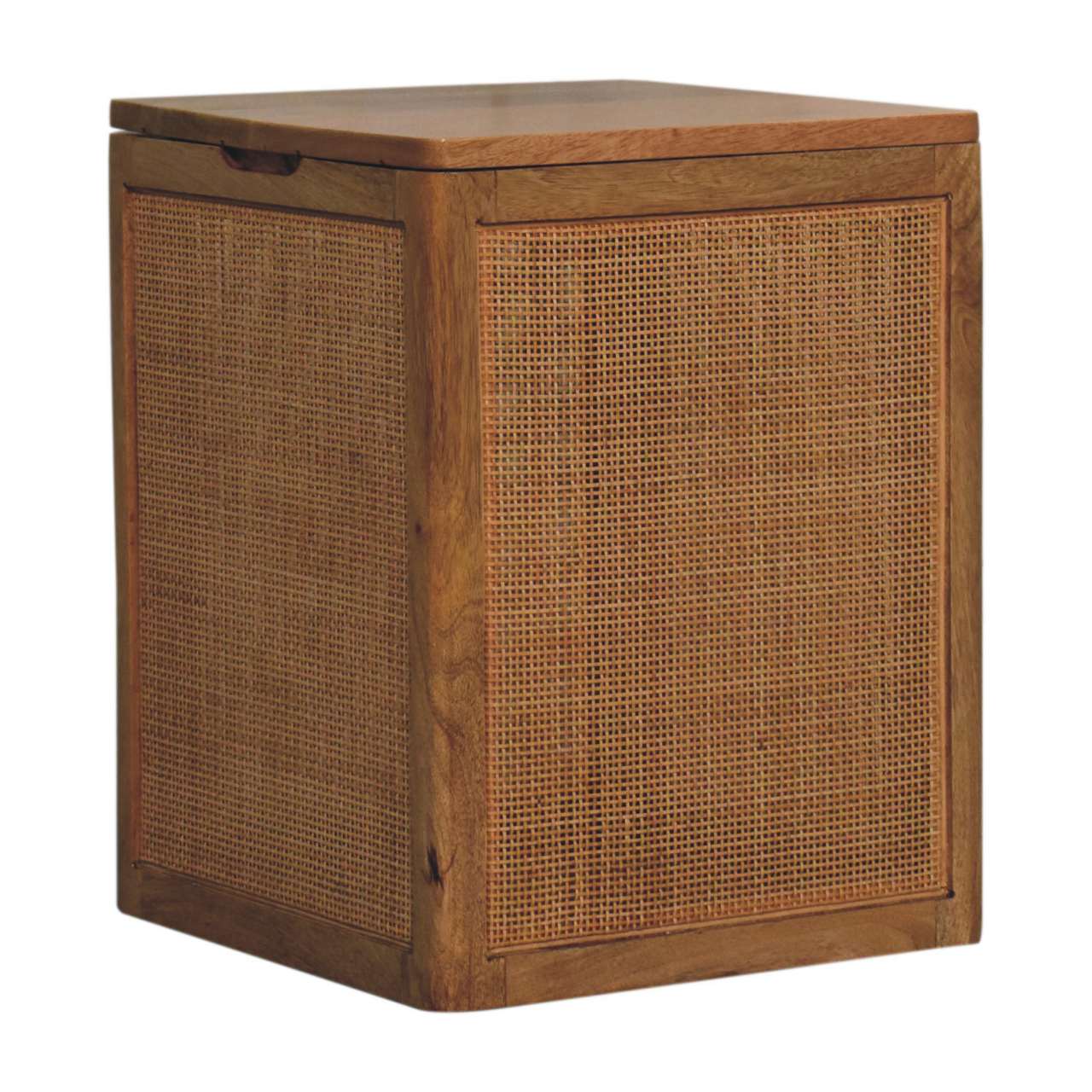 Larissa Storage Box - Solid Mango Wood Storage Container for Home - product view 2 showing handcrafted solid mango wood...