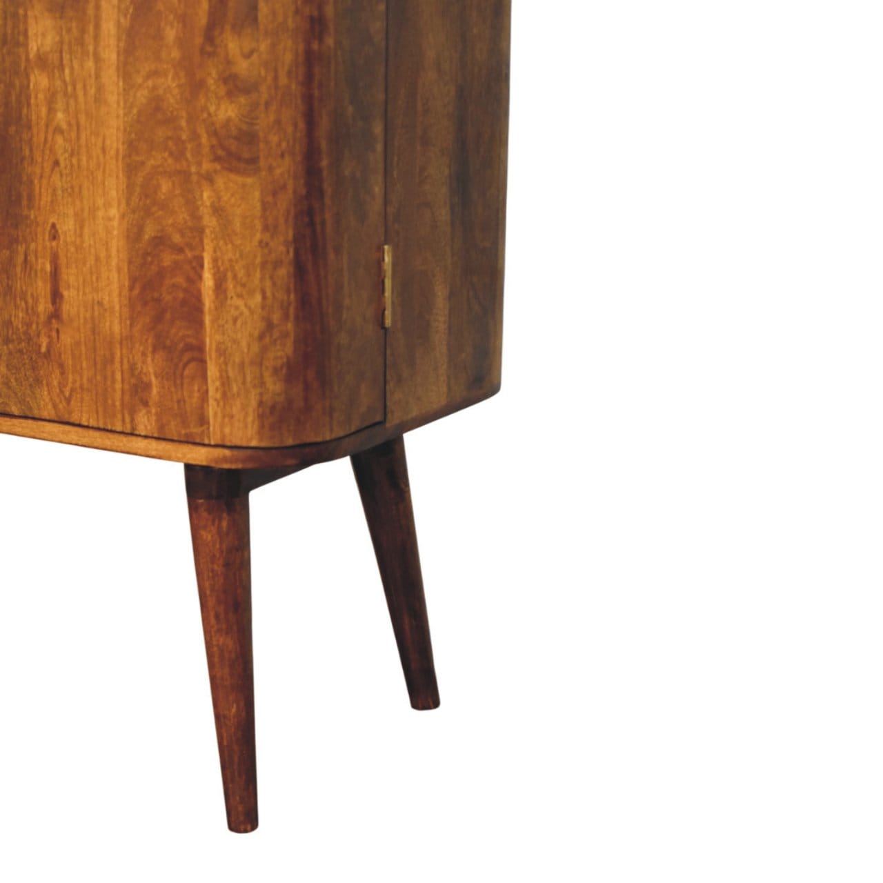 Mid-Century Modern Linden Sideboard - Solid Mango Wood Buffet Cabinet for Dining Room - product view 7 showing...