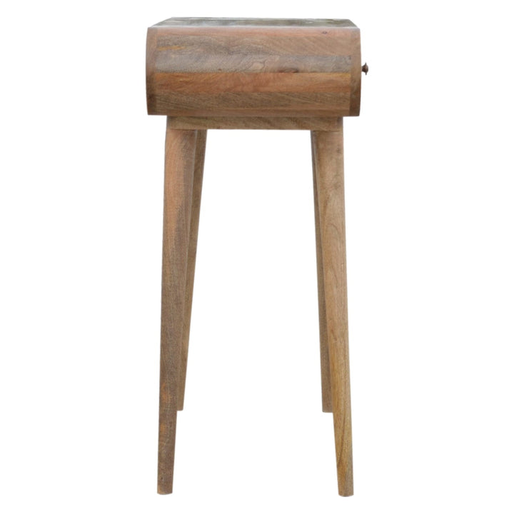 Mid-Century Modern London Console Table - Solid Mango Wood Hallway Console for Entryway - product view 8 showing...