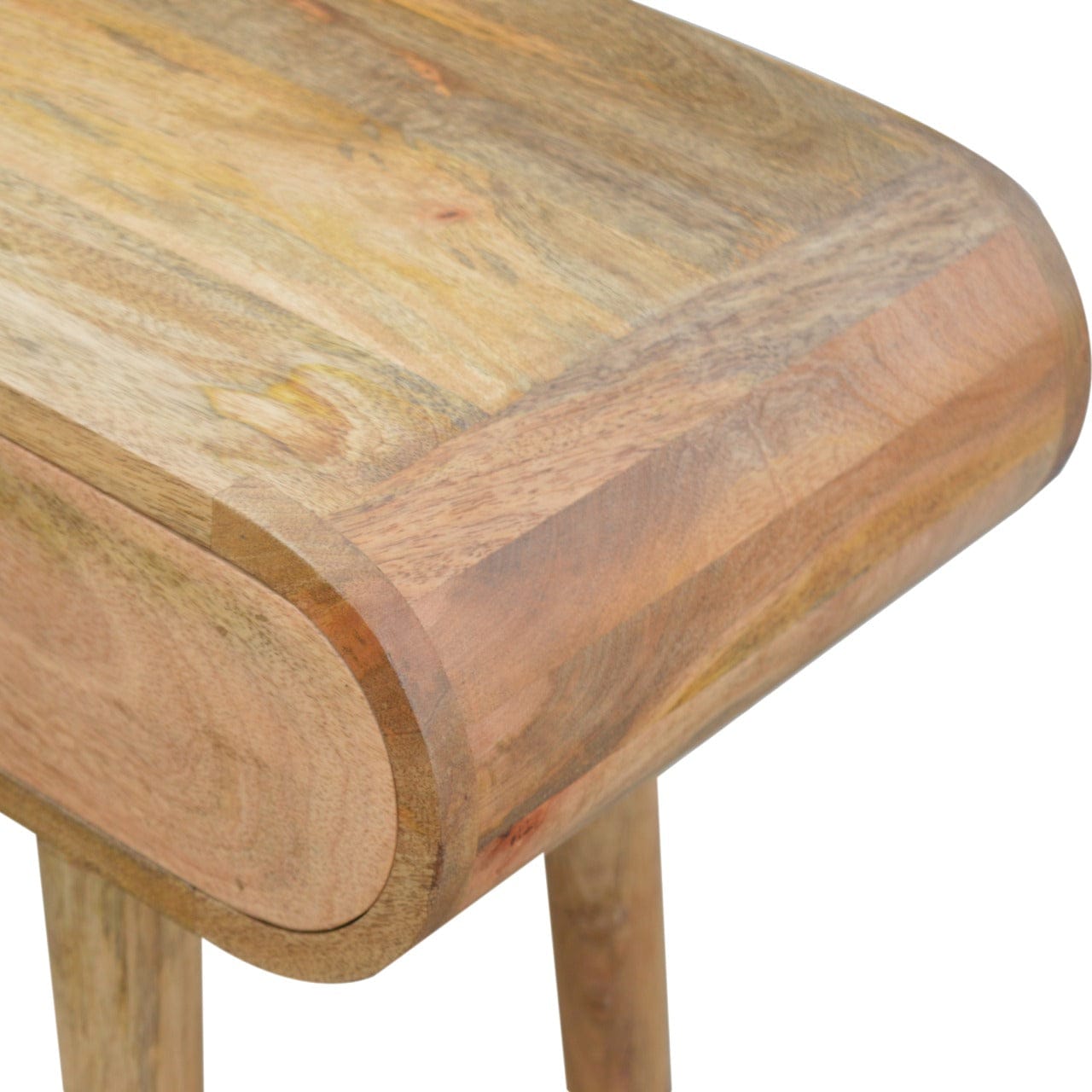 Mid-Century Modern London Console Table - Solid Mango Wood Hallway Console for Entryway - product view 7 showing...