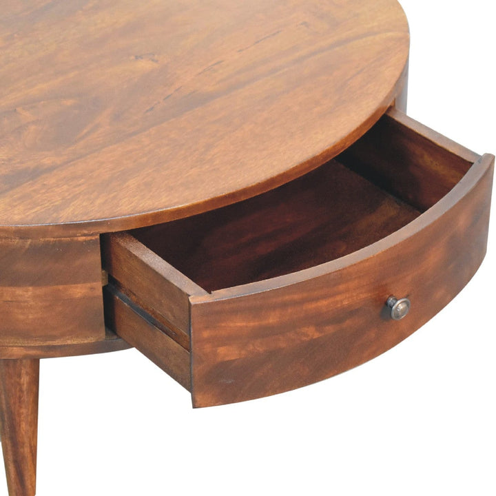 Mid-Century Modern Odyssey Coffee Table - Solid Mango Wood Center Table for Living Room - product view 5 showing...