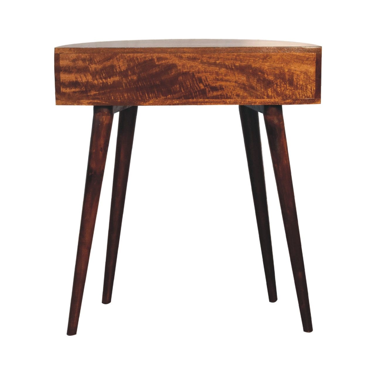 Mid-Century Modern Console Table - Solid Mango Wood Hallway Console for Entryway - product view 8 showing handcrafted...
