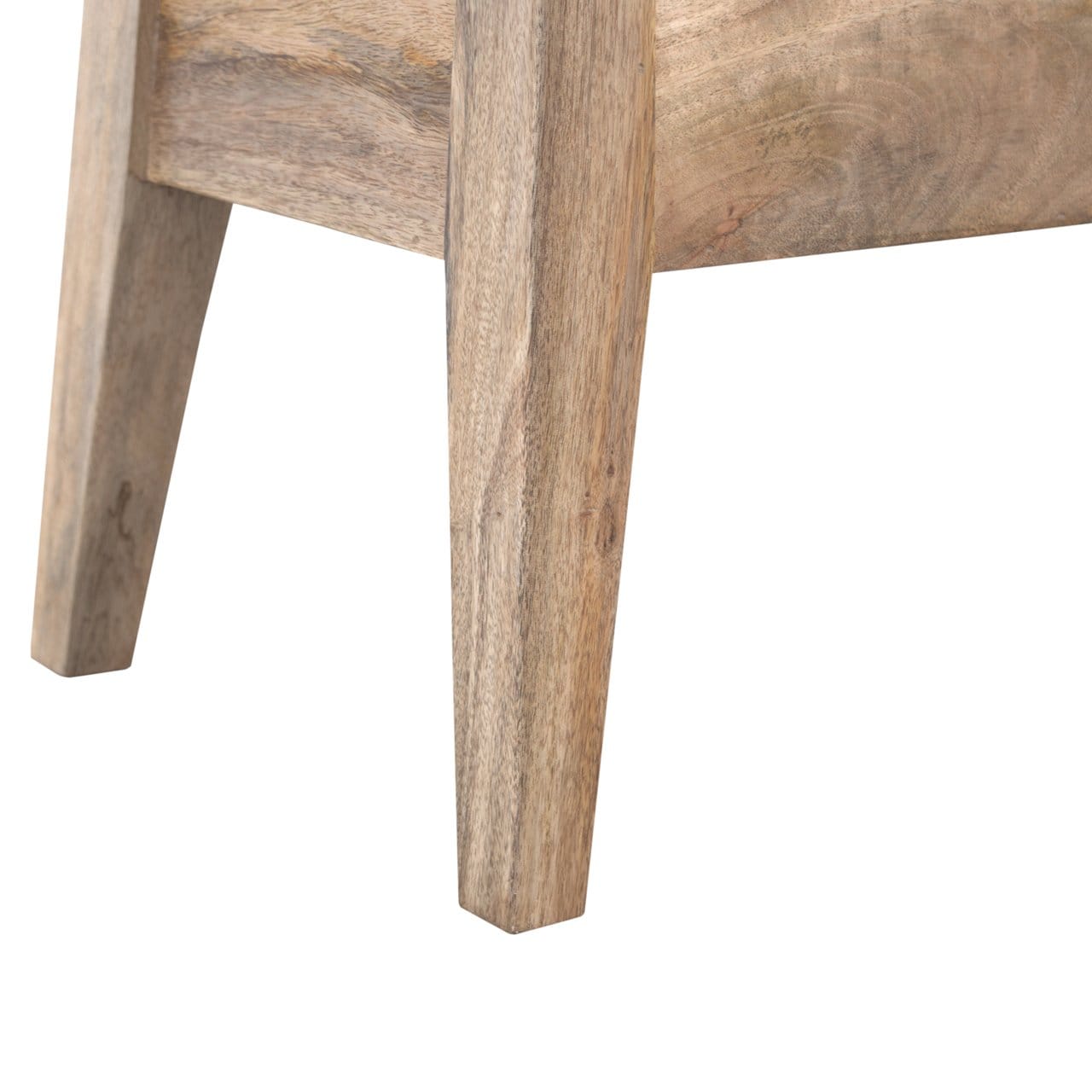 Solid Wood Lid Up Storage Bench - Solid Mango Wood Seating Furniture for Entryway - product view 9 showing handcrafted...