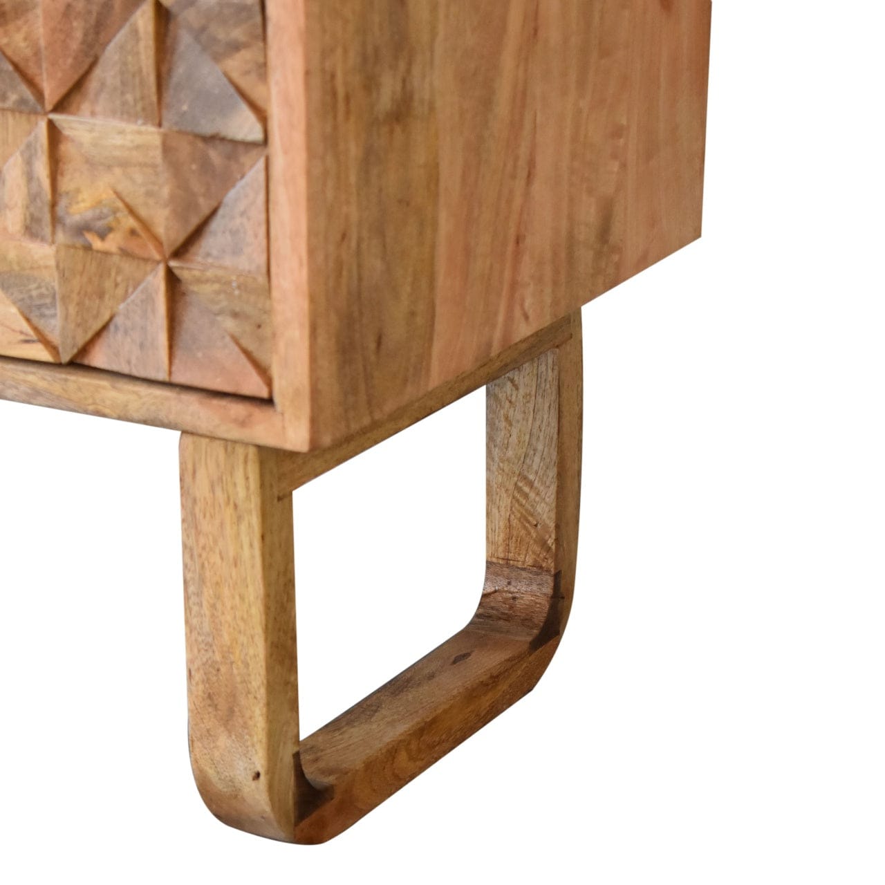 Mid-Century Modern 'U' Black Tweed Solid Woodapple Bench - Solid Mango Wood Seating Furniture for Entryway - product view...