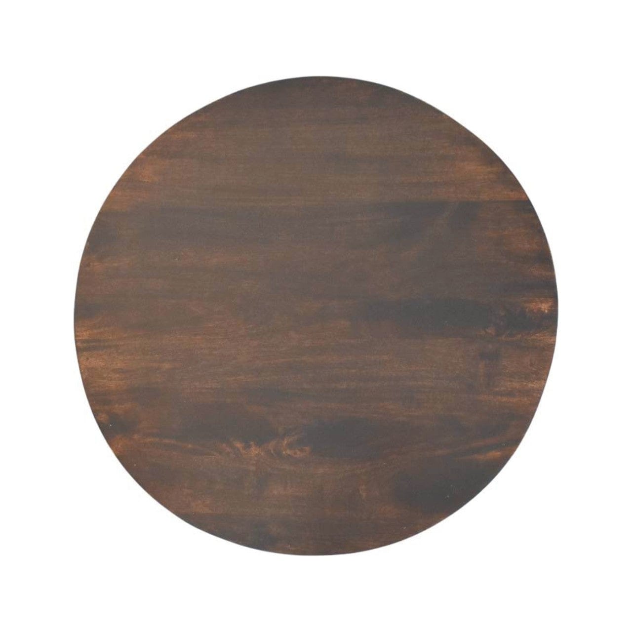 Monaco Round Rattan Coffee Table - Solid Mango Wood Center Table for Living Room - product view 7 showing handcrafted...