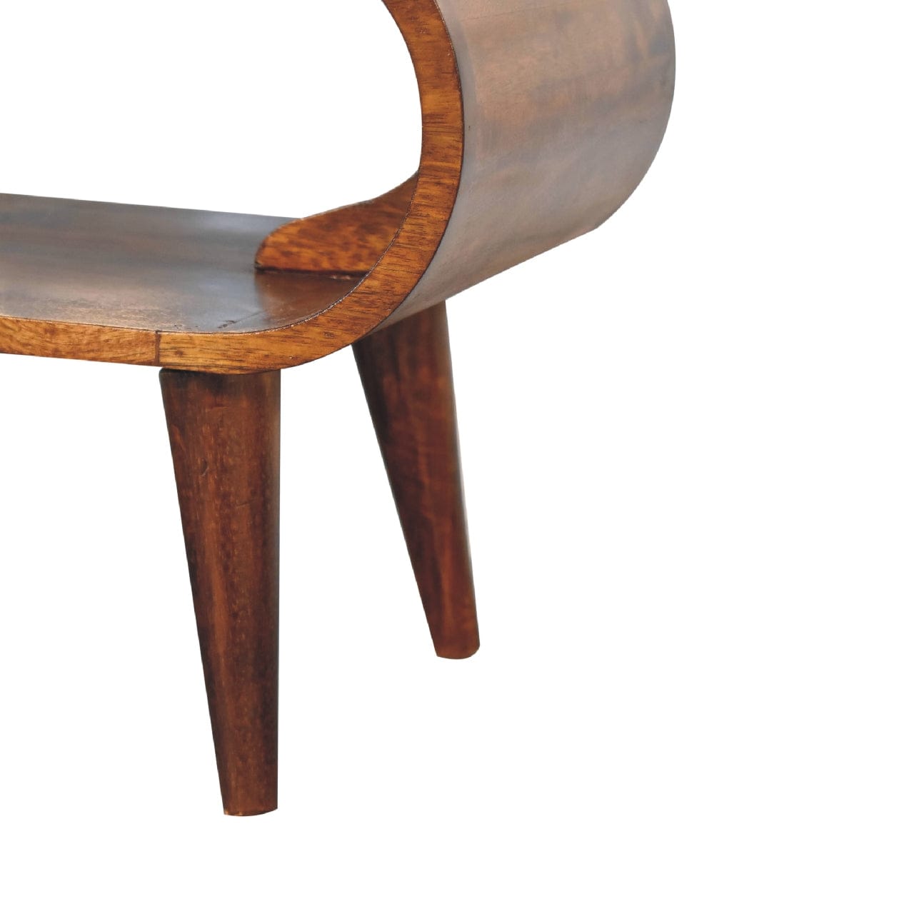 Nordic Style Coffee Table - Solid Mango Wood Center Table for Living Room - product view 8 showing handcrafted solid...