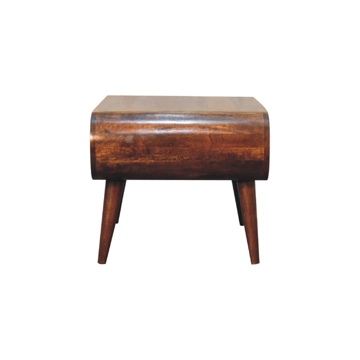 Open Chestnut Coffee Table - Solid Mango Wood Center Table for Living Room - product view 9 showing handcrafted solid...