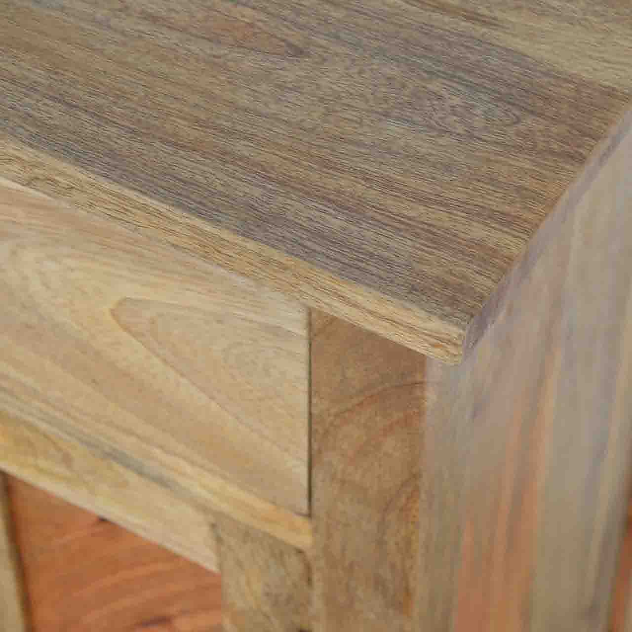 Rustic Lodge 2 Door Sideboard - Solid Mango Wood Buffet Cabinet for Dining Room - product view 3 showing handcrafted...