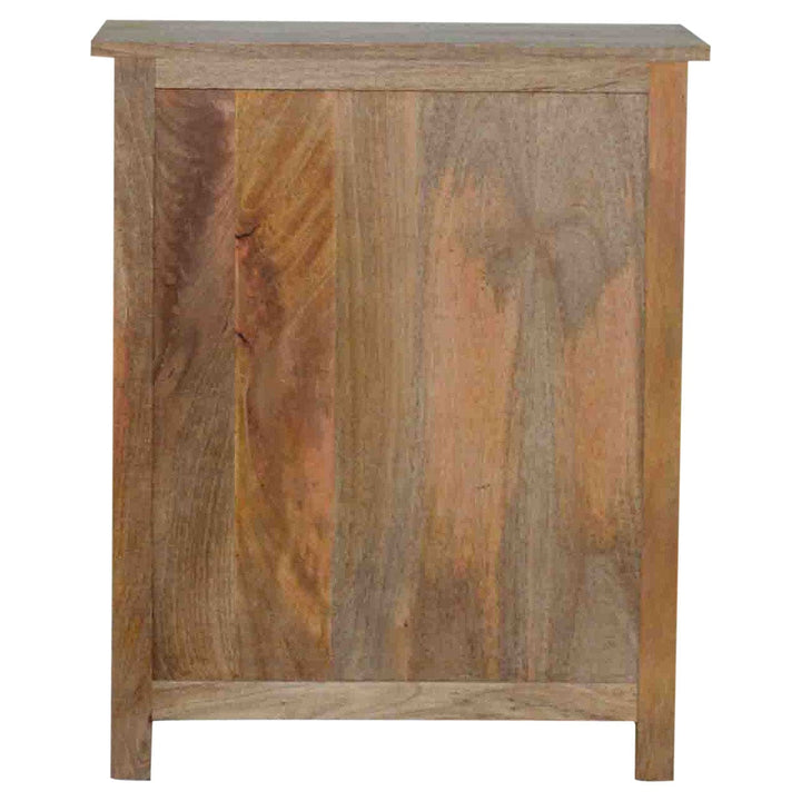 Rustic Lodge 9 Drawer Mini Sideboard - Solid Mango Wood Buffet Cabinet for Dining Room - product view 7 showing...