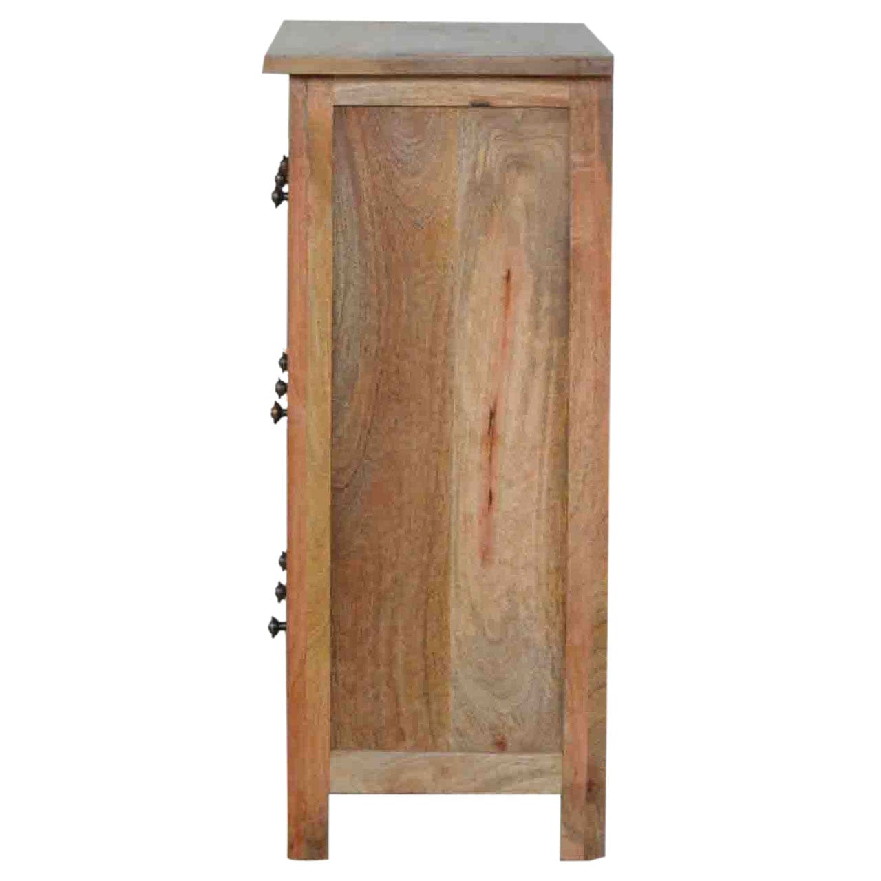 Rustic Lodge 9 Drawer Mini Sideboard - Solid Mango Wood Buffet Cabinet for Dining Room - product view 3 showing...