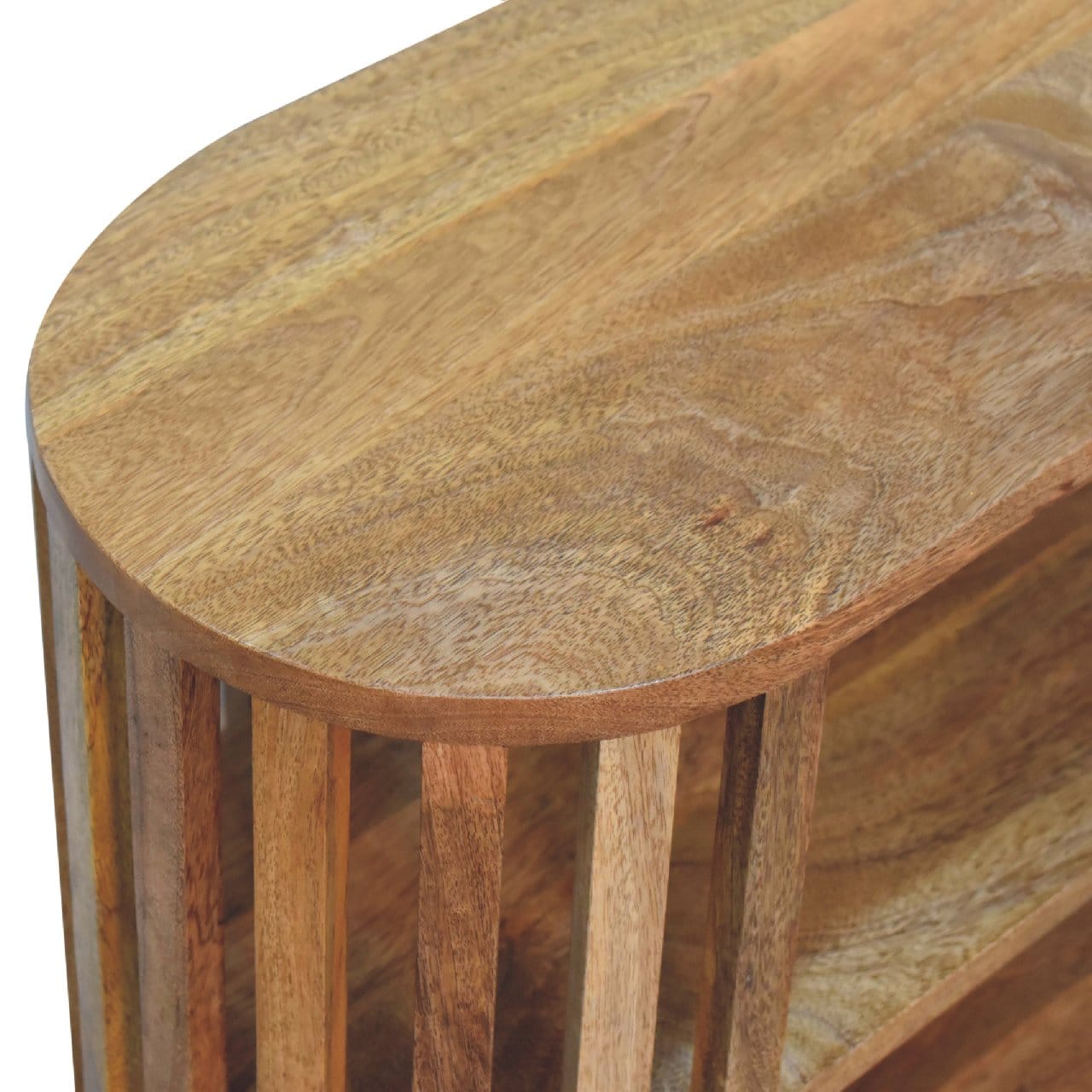 Rustic Lodge Ariella Sideboard - Solid Mango Wood Buffet Cabinet for Dining Room - product view 6 showing handcrafted...