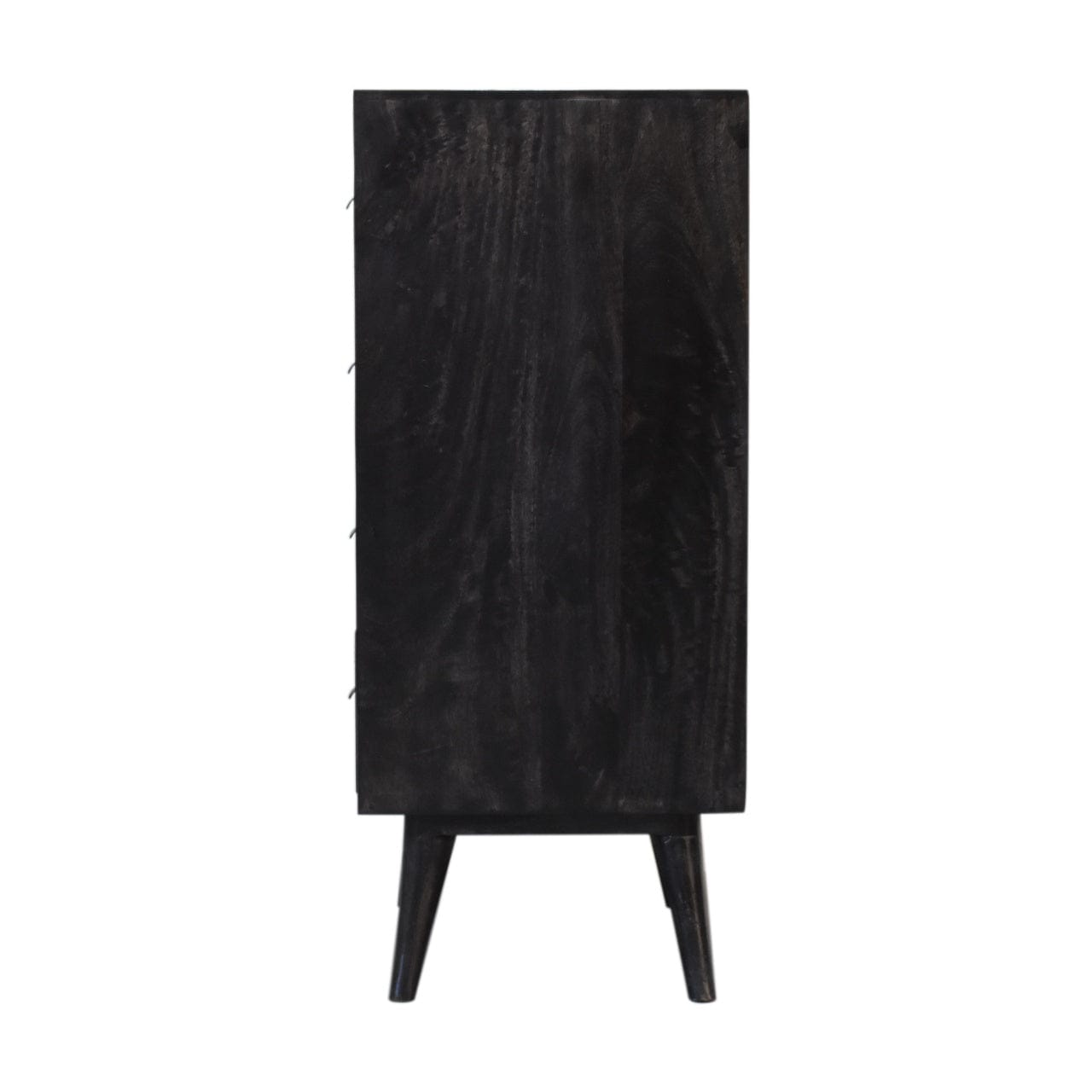 Rustic Lodge Ash-Black Filing Sideboard - Solid Mango Wood Buffet Cabinet for Dining Room - product view 7 showing...