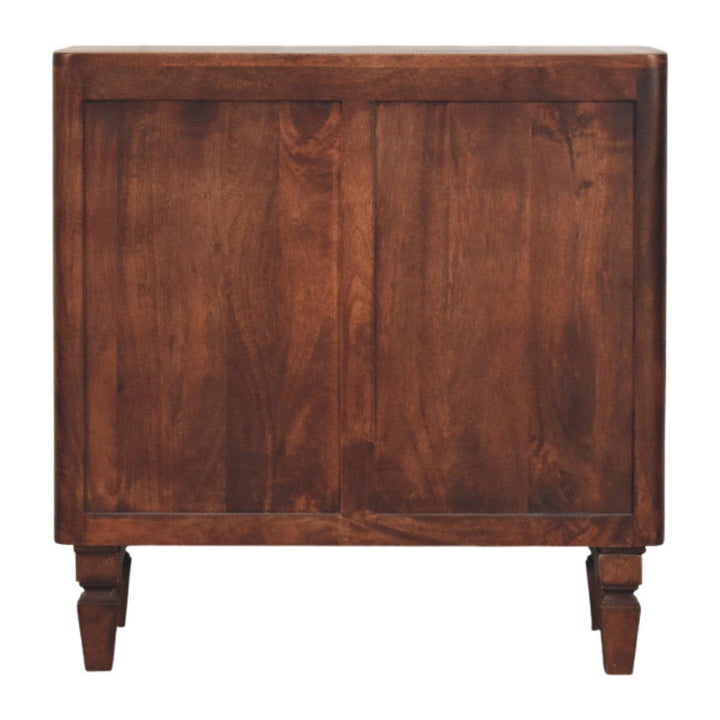 Rustic Lodge Cavallo Sideboard - Solid Mango Wood Buffet Cabinet for Dining Room - product view 9 showing handcrafted...