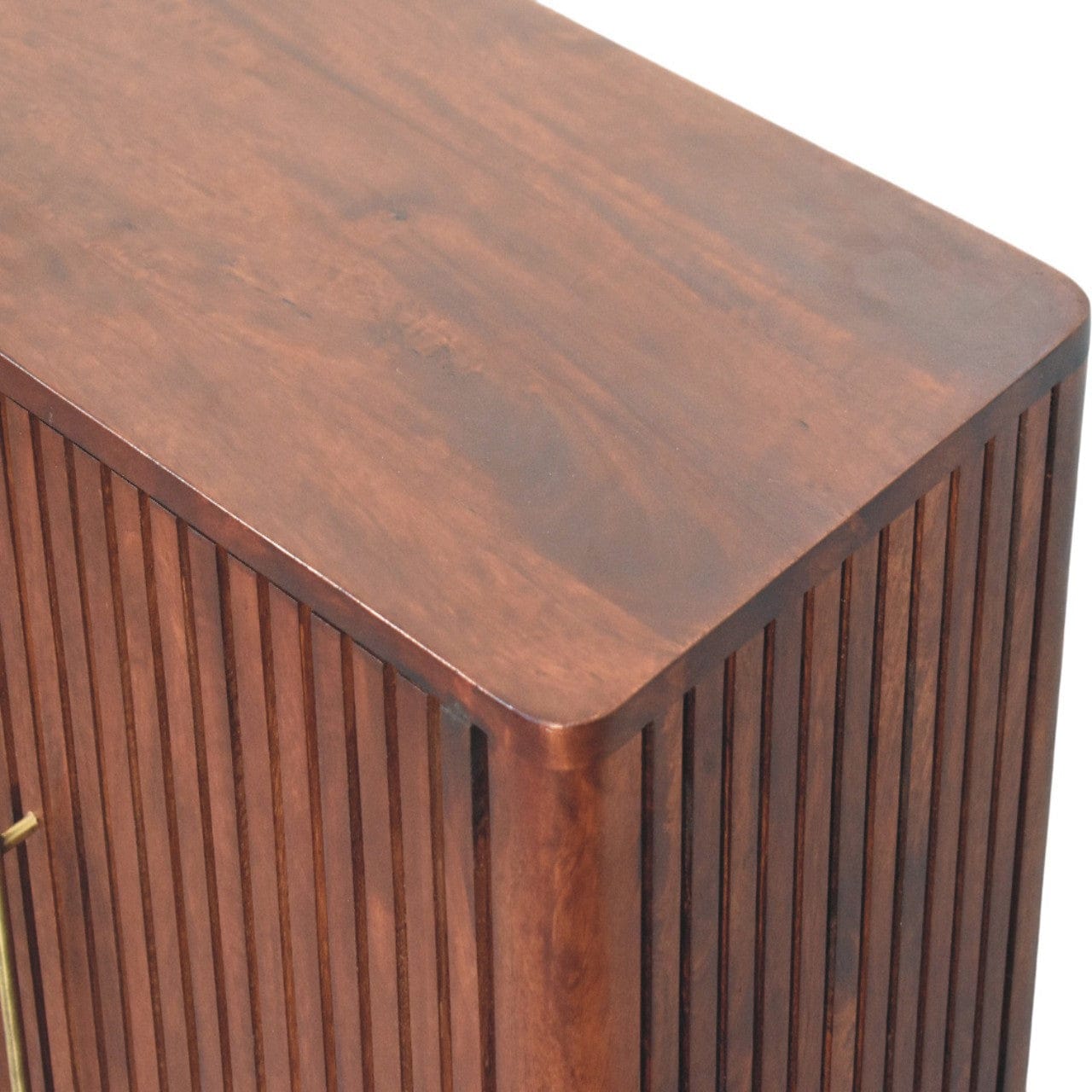 Rustic Lodge Cavallo Sideboard - Solid Mango Wood Buffet Cabinet for Dining Room - product view 5 showing handcrafted...