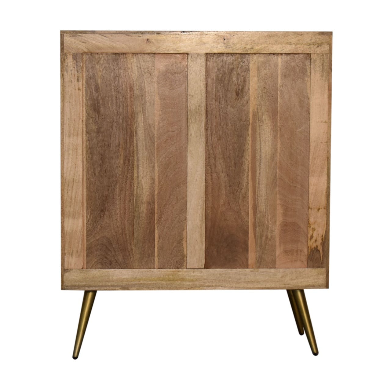 Rustic Lodge Cement Brass Inlay Sideboard - Solid Mango Wood Buffet Cabinet for Dining Room - product view 8 showing...