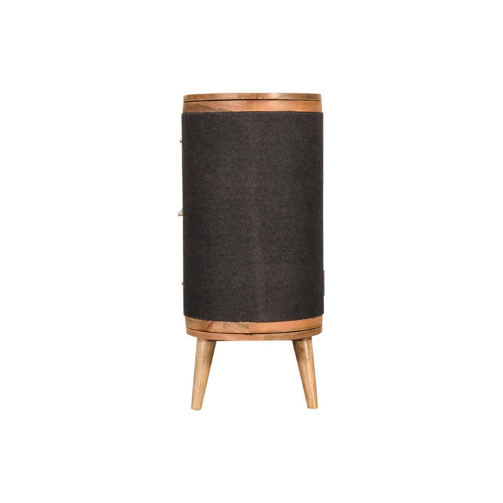 Rustic Lodge Close-knit Sofia Black Sideboard - Solid Mango Wood Buffet Cabinet for Dining Room - product view 7 showing...
