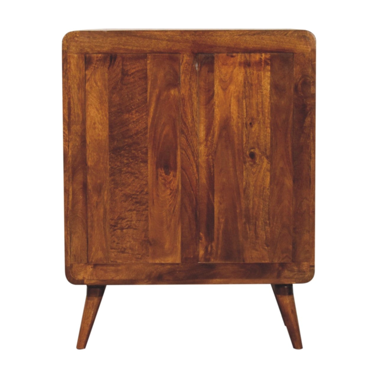 Rustic Lodge Curved Nordic Charm Sideboard - Solid Mango Wood Buffet Cabinet for Dining Room - product view 9 showing...