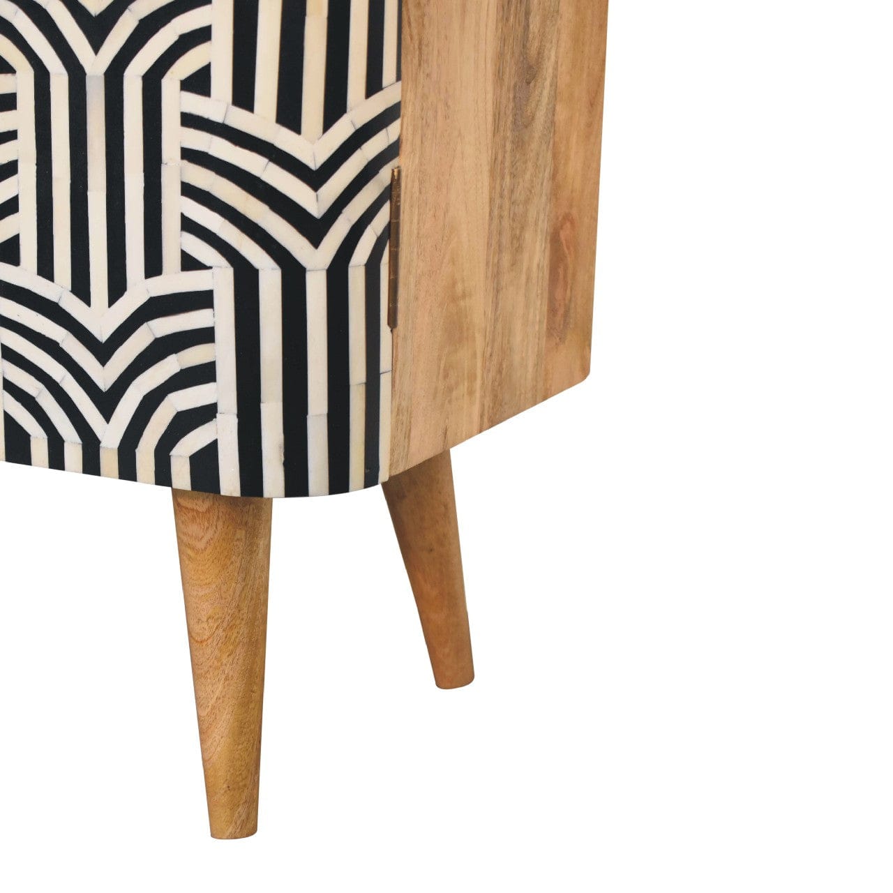 Rustic Lodge Edessa Bone Inlay Sideboard - Solid Mango Wood Buffet Cabinet for Dining Room - product view 9 showing...