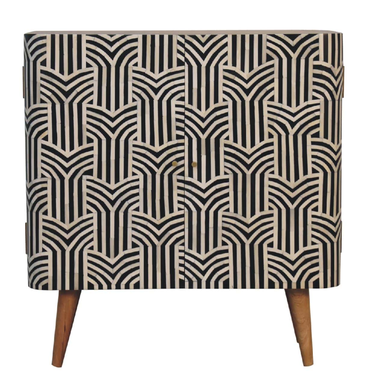 Rustic Lodge Edessa Bone Inlay Sideboard - Solid Mango Wood Buffet Cabinet for Dining Room - product view 2 showing...