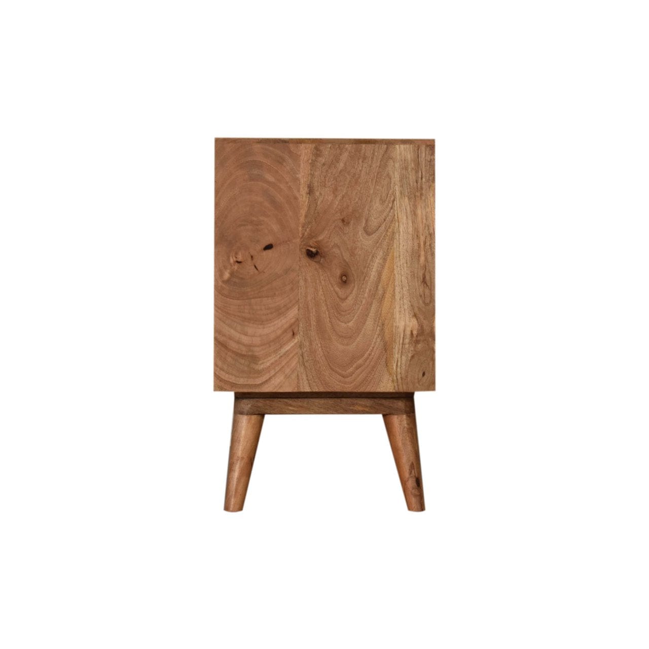 Rustic Lodge Geo Screen Print Sideboard - Solid Mango Wood Buffet Cabinet for Dining Room - product view 8 showing...