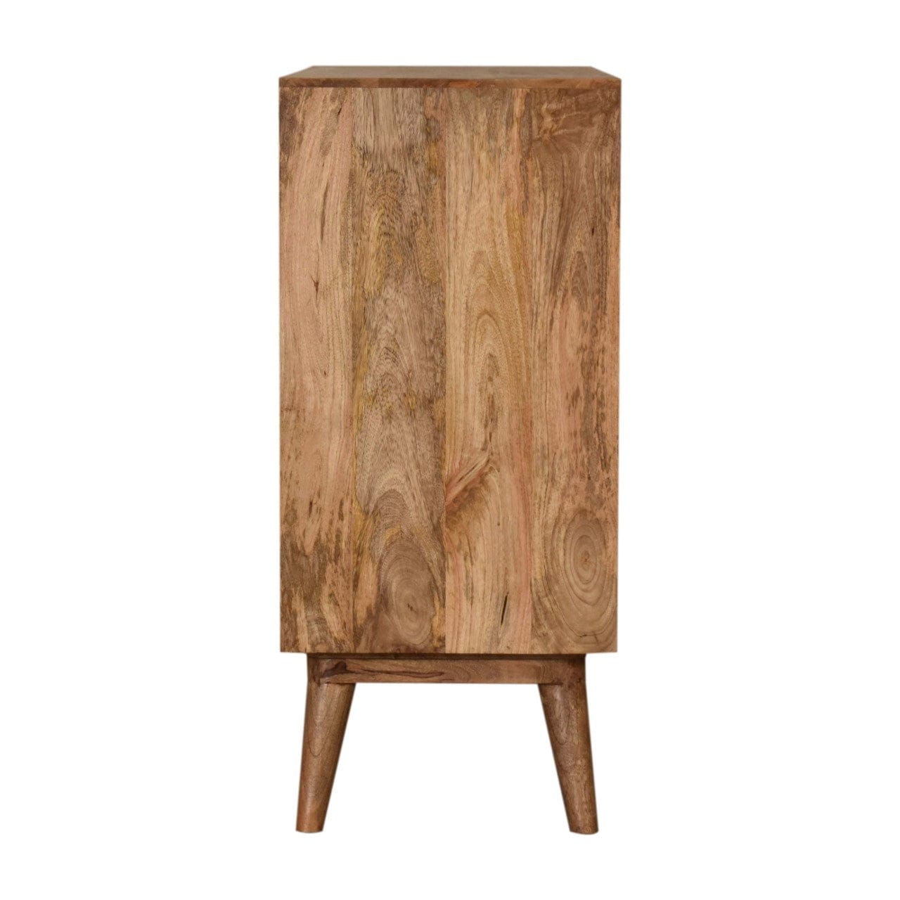 Rustic Lodge Geometric Screen Printed Sideboard - Solid Mango Wood Buffet Cabinet for Dining Room - product view 8...