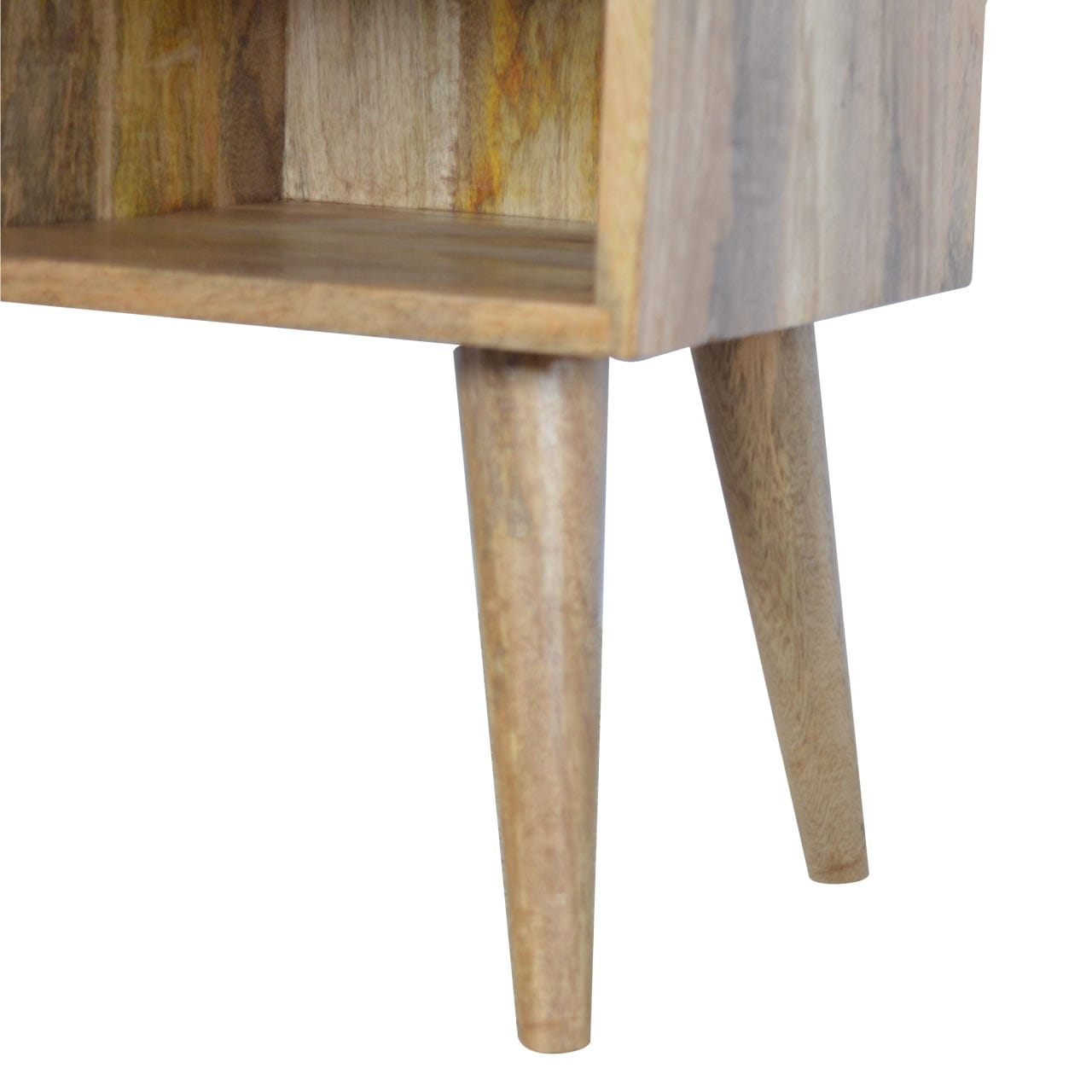 Rustic Lodge Grey and White Drawer Sideboard - Solid Mango Wood Buffet Cabinet for Dining Room - product view 5 showing...