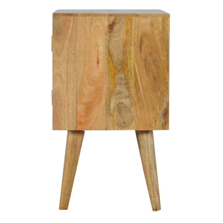 Rustic Lodge Grey and White Painted Sideboard - Solid Mango Wood Buffet Cabinet for Dining Room - product view 7 showing...