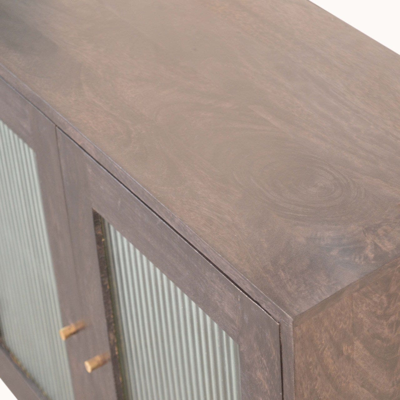 Rustic Lodge Havana Sideboard - Solid Mango Wood Buffet Cabinet for Dining Room - product view 6 showing handcrafted...
