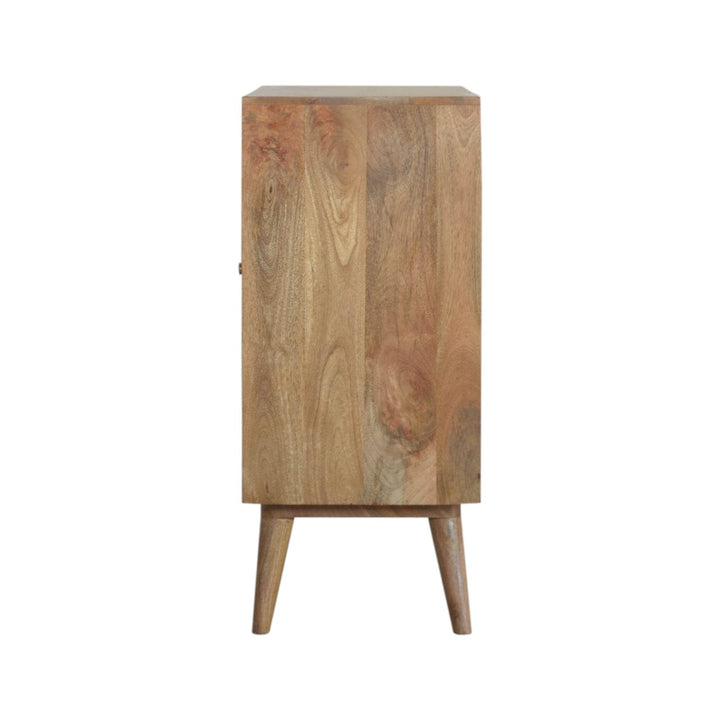 Rustic Lodge IN1465 - Sarina Abstract Sideboard - Solid Mango Wood Buffet Cabinet for Dining Room - product view 7...
