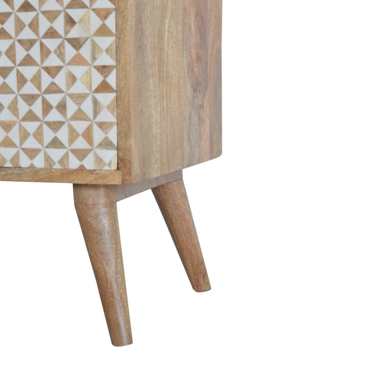 Rustic Lodge IN1465 - Sarina Abstract Sideboard - Solid Mango Wood Buffet Cabinet for Dining Room - product view 6...