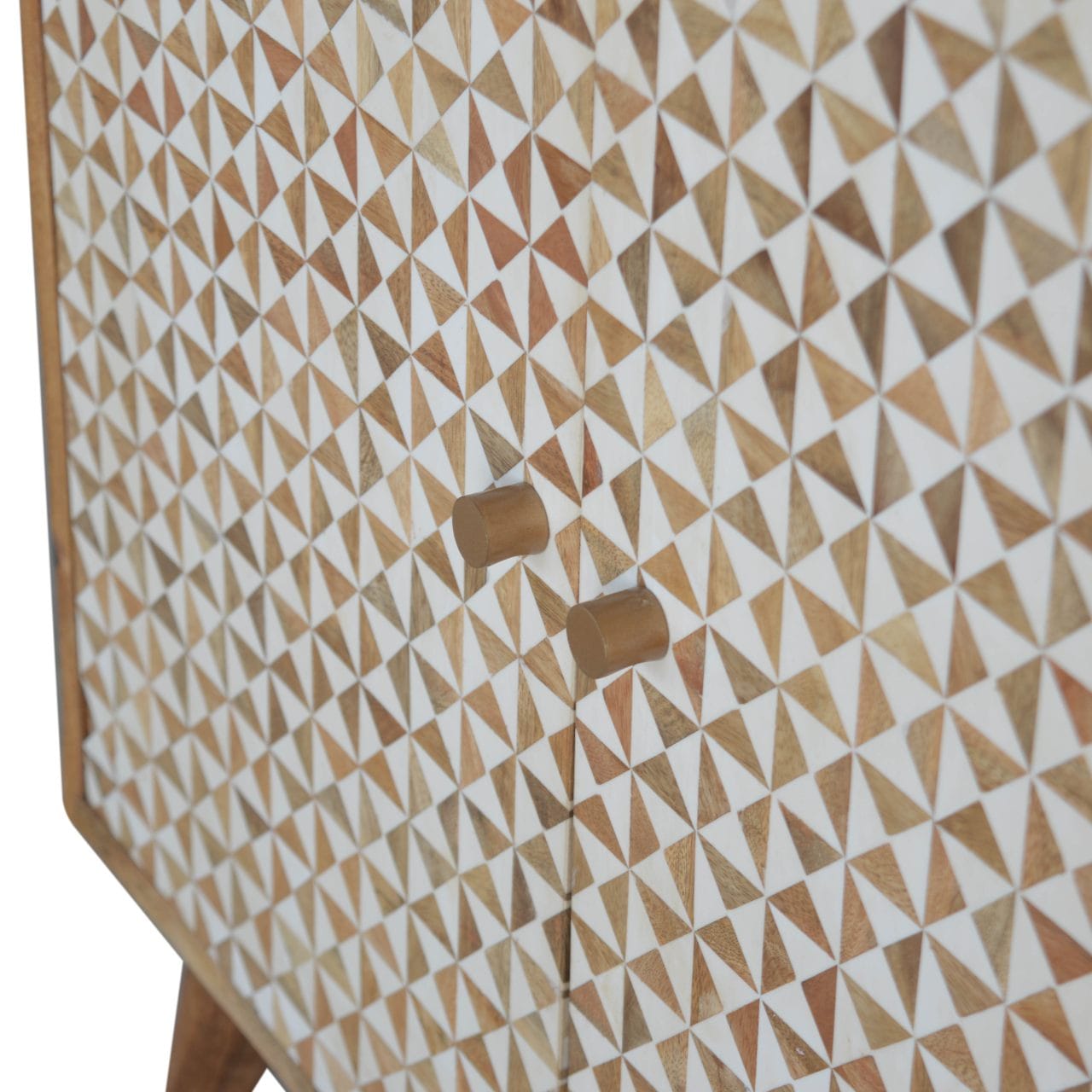 Rustic Lodge IN1465 - Sarina Abstract Sideboard - Solid Mango Wood Buffet Cabinet for Dining Room - product view 5...
