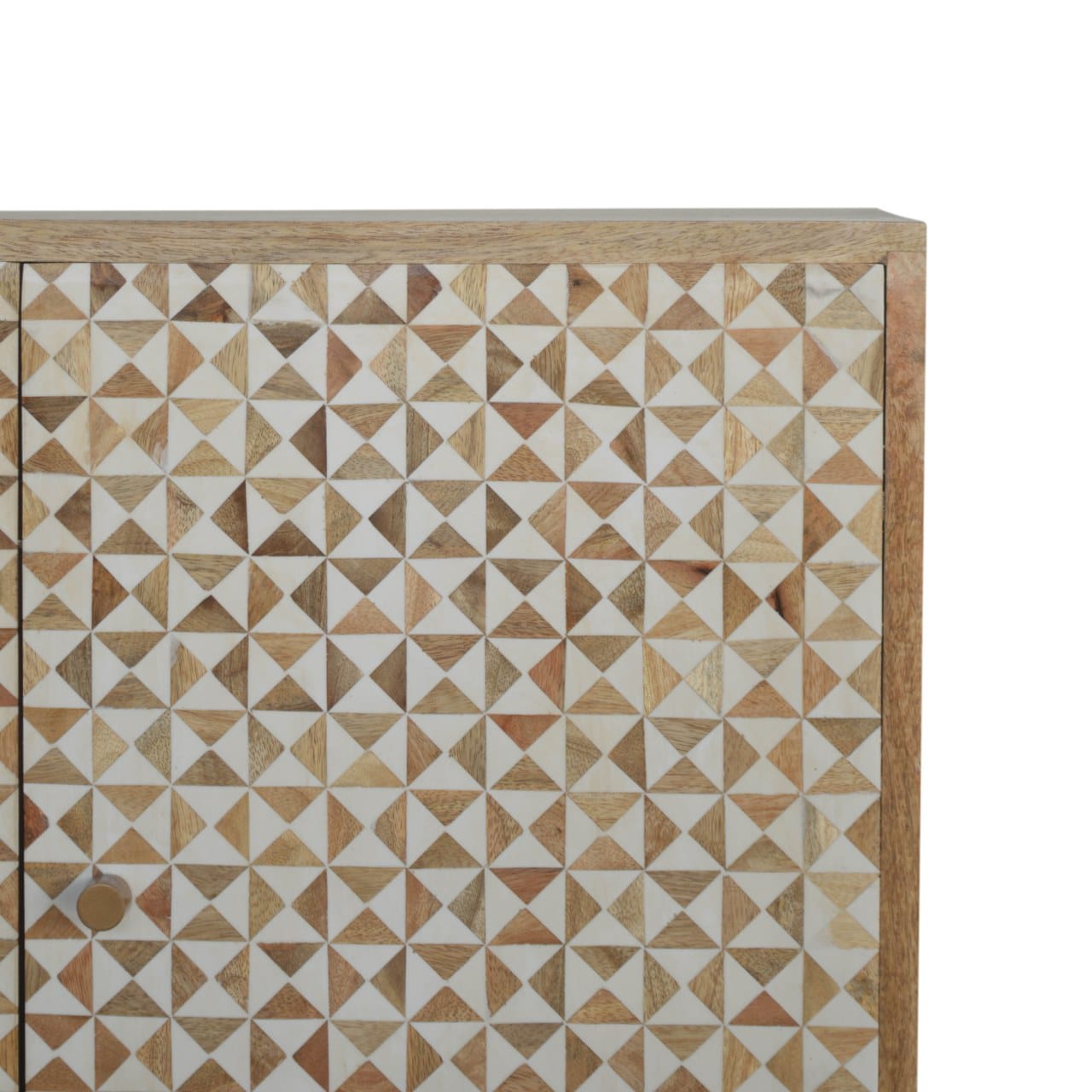 Rustic Lodge IN1465 - Sarina Abstract Sideboard - Solid Mango Wood Buffet Cabinet for Dining Room - product view 3...